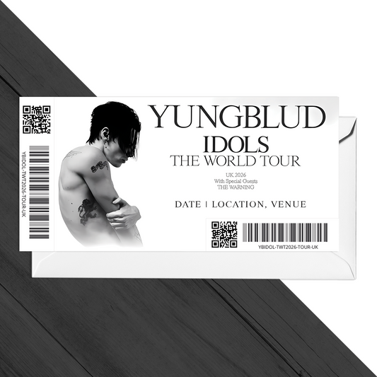 Yungblud Idols Tour  Ticket UK 2026 For Yungblud Fans Gift Ticket Idols Tour